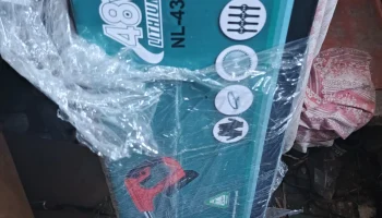 Триммер садовый аккумуляторный с колесами